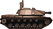 Sideview of M48 GAU-8 Avenger